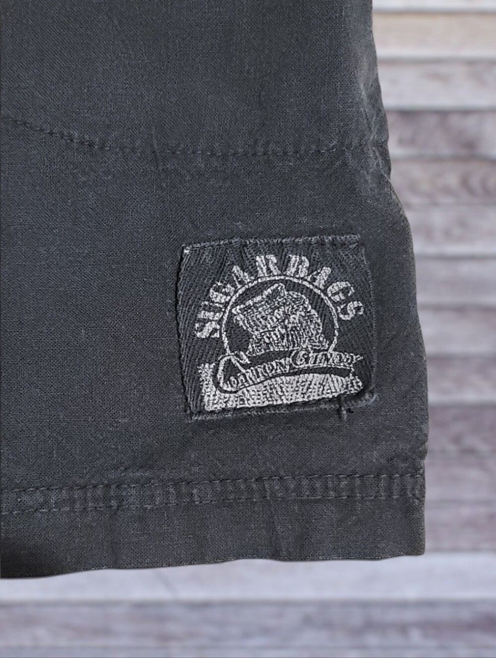 🖤Vintage 90s Cotton Ginny Sugar Bags Black High Waisted Sailor Shorts Canvas M - Picture 2 of 8